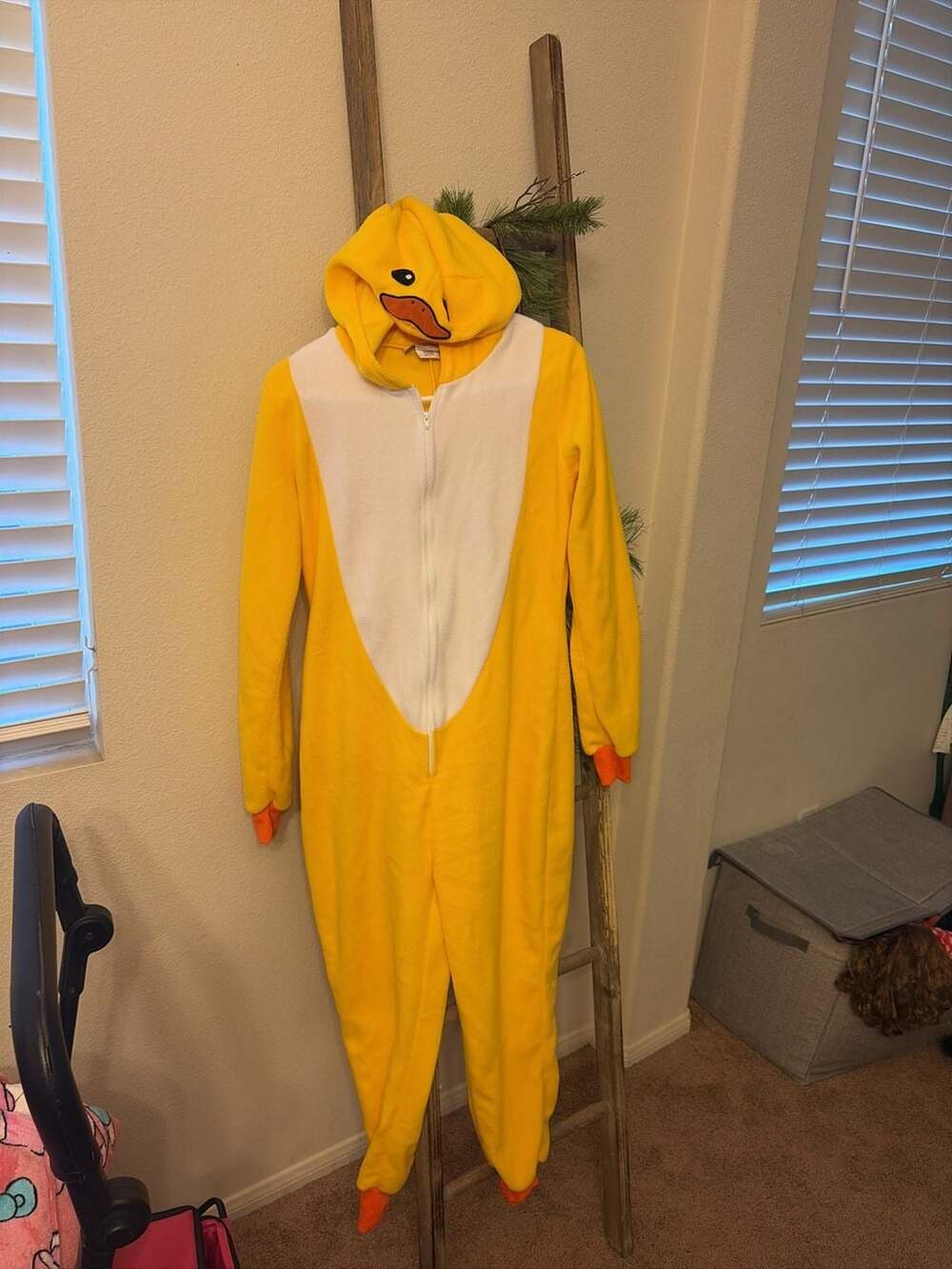 Kids Yellow Duck FleeceCostume
